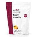 Bariatric Advantage Multi Chewy Bite - Soft Chew Multivitamin for Bariatric Surgery Pacientes - Multivitamina Chewable con ácido fólico, vitamina D3 &amp; Más - sabor a naranja tropical - 60 cuenta
