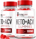 (2 Pack) Keto Lean Keto ACV Gummies, Keto + ACV Gummies, All Natural Apple Sider Vinegar 1000MG, ACV Keto Gummy Suplemento, Keto Vitaminas, Keto Plus ACV, KetoLean Reseñas (120 Gummies)
