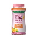 Bounty Optimal Solutions Hair, Skin & Nails with Biotin and Collagen, Citrus-Flavored Gummies Vitamin Supplement, 2500 mcg, 80 Ct, 40 Total Servings
