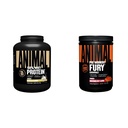 Animal 100% Whey Protein Powder Vanilla 4lb Bundle Fury Pre Workout Powder Suplemento Watermelon 16.96oz