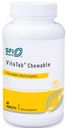 Klaire Labs SFI Health VitaTab Chewable - Multivitamínico con 24 Nutrientes Vitales para Adultos Infantiles, Sabor Natural Cherry-Orange, No Colores Artificiales, Sabores o Preservadores (60 Tabletas)