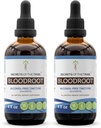 Secretos del Extracto de Tintura Libre de Alcohol Tribo, Sangre cultivada responsablemente (Sanguinaria Canadensis) Root seco (2x4 fl oz)
