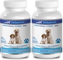 Soporte de bonificación para cachorros - Perros Ultra Vitaminas - Fórmula avanzada - Minerales Premium - Huesos de Calcio Perro - 2 Botella (180 Chews)