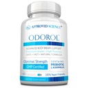 Odorol de Ciencias Aprobadas - 60 cápsulas - Fresco de mal aliento y olor corporal - Contiene L.acidophilus, té verde, corteza de Magnolia, aceite de menta y grano - Todo natural, vegano amigable, no GMO