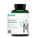 Suplemento Complejo de Magnesio Puori - Alta Absorción Magnesium Taurinate & Gluconate, Zinc, Vitamina B6 &amp; Malic Acid for Sleep Support, Immune & Bone Health & Muscle Recovery - 120 Vegan Capsules