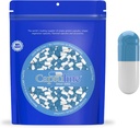 Capsuline Coloreado Talla 0 Empty Gelatin Capsules Azul/White 5000 Cuenta SilencioKosher " Halal Certified ←Gluten Free