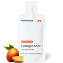 Suplemento Momentous Collagen Shot - Bovine Collagen hidrolizado &amp; Vitamina C para ayudar a la articulación, bonificación, " Salud de tejido conectivo - NSF certificado para el deporte - Mango Orange - 25g/Serving - 15 servicios