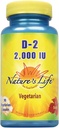 La vida de la naturaleza Vitamina D-2 2000IU ← High Potency Ergocalciferol tención Suplemento Mayo Apoyo Bone &amp; Heart Health ← 90 Vegetarian Capsules