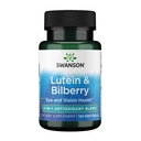 Swanson Standardized Lutein &amp; Bilberry - Suplemento Natural Promoción de la vista " Ojo Salud - Fórmula para ayudar a reducir la fatiga ocular " Strain - (120 Softgels)