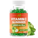Vitamina C Gummies 1000mg para Adultos &amp; Niños - Maximum Strength Chewable Immune Support, Collagen Support - Sour Green Apple Flavor - Gluten Free, Non-GMO, Vegetarian - 90 Gummies (30 Servimientos)