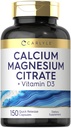 Carlyle Calcium Citrato de magnesio con vitamina D3 Silencio 150 cápsulas 