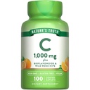 La verdad de la naturaleza Vitamina C Bioflavonoids & Rose HIPS TEN 1000mg TENED 100 Caplets ANTE Vegan, Non-GMO y Gluten Suplemento Libre