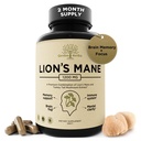 Lions Mane Supplement Capsules with Turkey Tail – Nootropic Brain Fog, Focus, Memory, Nerve Function, &amp; Immune Support Supplement – Non-GMO 1200 Mg Lions Mane Mushroom Supplement, 120 Caps.
