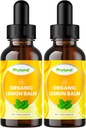 Extracto líquido de hoja de limón orgánico para soporte inmunológico - Tintura de limón para mandioca &amp; soporte de relajación - gotas de hoja de Tintura orgánica para adultos &amp; niños Suplemento dietético - 2OZ - 2 Pack
