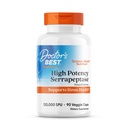 Doctores Mejor Serrapeptase de alta potencia, apoya la salud sinusal 120,000 SPU, No GMO, Vegan 90 Veggie Caps