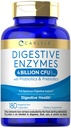 Carlyle Digestive Enzymes Silencio con Probióticos " Prebióticos "  durable 180 Capsules ← Non-GMO y Gluten Free Supplement for Men " Women