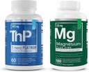 Elementos esenciales Magnesio &amp; Zinc con vitamina D3 + T-Hero Platinum  durable Sleep Immune &amp; Bone + Muscle Growth Support &amp; T-Health