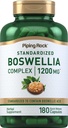 Piping Rock Boswellia Extracto Capsules Silencio 180 Conde ← Herbal Suplemento Silencio Complejo Estándarizado Silencio No Gluten Libre