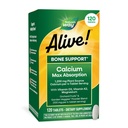 ¡La naturaleza está viva! Calcium Max Absorption, Bone Support*, Plant Source Calcium, Vitamin D3 & K2, Magnesium, 120 Tablets (Packaging May Vary)