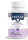 FREEDA Acidophilus Probiotic 1 Billion CFU – Lactobacillus Acidophilus with Organic Inulin & Blue Agave – Salud Digestiva, Regularidad &amp; Apoyo Inmunitario – Vegan, Kosher, Non-GMO (100 cápsulas)