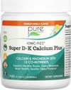 Ionic Fizz Super D-K Calcium Plus por Esencia Pura - con Magnesio Extra, Vitamina D3, Vitamina K2 - Orange Vanilla - 14.82oz