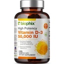 biofix Vitamina D-3 10000 UI High-Potency 120 Softgels - High-Potency Non-GMO Apoyos Libres de Soy Strong Bones Immune Health