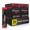 Pedialyte Sport Electrolyte Powder, Fast Hydration with 5 Key Electrolytes for Muscle Support Antes, Durante, & Después de Ejercicio, Fruit Punch, 0.49 Oz Sachets 6 Count (Pack of 6)