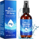 Aceite de esparcido de magnesio puro, aceite de magnesio para pies y sueño, fácil de absorber, 2.02 Fl Oz