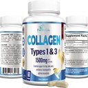 Collagen Tipos I " III - Colagen Pills, Supports Healthy Hair, Skin, Nails, Joints - Hydrolyzed Collagen Supplement, 60 Capsules