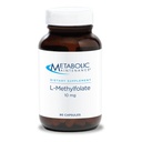Mantenimiento metabólico L-Methylfolate 10 mg - Soporta una mente sana - Folato activo para la metilación Apoyo " Reacciones bioquímicas - Altamente biodisponible - 90 Servimientos - 90 cápsulas