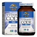 Jardín de la Vida Código de vitaminas Alimento completo multivitamínico para hombres - 120 cápsulas, vitaminas para hombres, frutas &amp; verduras mezcladas y probióticos para la energía, corazón, salud de próstata, hombres vegetarianos multivitaminas
