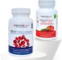 Bricker Labs Balance & Flow Duo: Blood Flow and Sugar Support: Big V Triple Strength Vanadyl Sulfate and OptiFlow Blood Flow Supplement