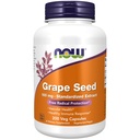AHORA Suplementos de alimentos, semillas de uva 100 mg - Extracto estandarizado, Extracto altamente concentrado con un mínimo de 90% de polifenoles, con vitamina C, 200 cápsulas de veg