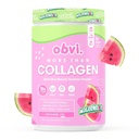 Obvi More Than Collagen Powder ← Soporta el cabello saludable, la piel, las uñas, las articulaciones, Gut  durable Grass-Fed Multi Collagen Suplemento con el ácido hialurónico, Biotin, Keratin  imper Watermelon, 25 Serviciones