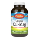 Carlson - Chelated Cal-Mag, 2:1 Calcium a Magnesium Ratio, Bone Support, Muscle Function & Energy Production, 180 Tablets