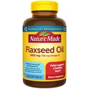 Nature Made Extra Strength Flaxseed Oil 1400 mg, Fish Free Omega 3 Suplemento, Dietary Supplement for Heart Health Support, 100 Softgels, 100 Day Supply