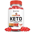 Justified Laboratories Ignite Keto ACV Gummies Advanced 1000MG Ignite Keto Gummies Formula Apple Cider Vinegar Formulado con Pomegranate Beet Juice Powder B12 Vegan Non GMO 60 Gummys