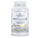 Naturales nórdicos ProOmega-D, Sabor de limón - 120 Gels blandos - 1280 mg Omega-3 + 1000 UI D3 - Aceite de pescado de alta potencia - EPA & DHA - Cerebro, Ojo, Corazón, &amp; Salud Inmune - No GMO - 60 Servimientos