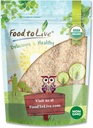 Comida para vivir - Orgánica de cáscaras enteras de Psilio, 4 onzas - Flandes no GMO, Vegan, Rico en fibra dietética, Alimentario natural, Grande para hornear