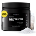 Livingood Daily Electrolytes Powder, Electrolytes Hydration Powder con Magensium, Potassium, Sea Salt y Coconut Water Sugar Free Electrolyte Drink Mix, Keto, Gluten Free, Unflavored, 30 Servings