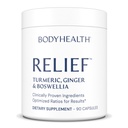 BodyHealth Inflam Relief, Joint Supplement, Relief for Back, Knees, Hands, with Turmeric, Boswellia, Ginger, All Natural, Non-GMO, Gluten Free (90 Capsules)