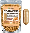XPRS Nutra Cordyceps Mushroom Powder Capsules - 360 Conteo (180 Day Supply) - Nuestros Cordyceps Premium Capsules Mushroom Contain Real Mushrooms (Cordyceps Sinensis) para soportar resistencia y rendimiento