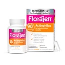 Florajen Acidophilus Probiotics, Gut Health, Vaginal Health, and Immune Support Supplement, Constipation and Bloating Relief for Adults, 90 Capsules (Refrigerado)