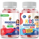 Magnesio Gummies para niños - 500 mg y Magnesio Gummies para adultos - 500 mg .Calm Magnesium Chews - Magnesium Citrate Suplemento Chewable para Mood &amp; Muscle Support