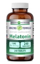 Amazing Formulas Melatonin 1 Mg Tablets (Non GMO,Gluten Free) - La mejor elección del suplemento natural de la ayuda al sueño – promueve el efecto calmante y relajante - 240 Tablets - Apto para vegetariano