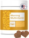 Reggie Morning Multivitamins for Dogs ← Daily Dog Vitamin Chews with Vitamins & Minerals for Immunity, Heart, Skin, Coat, Joints " Digestion ← Vet-Approved, Natural Dog Supplement ← 60 Soft Chews