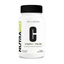 NutraBio Vitamina C con Rosas HIPS - Soportes Huesos saludables, dientes y gomas, función inmunitaria - sin rellenos o componentes - (120 cápsulas, 1000 mg de vitamina C por cápsula)