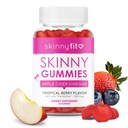 SkinnyFit Skinny Gummies Apple Cider Vinegar Gummies w / La madre, peso saludable, soporte de inmuno, vitamina B9, B12, Beetroot, granada, Vegan-Amigo, 60 Conde
