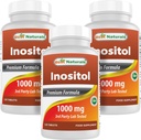 Best Naturals Inositol 1000 mg 120 Tablets (120 Count (Pack of 1)) (120 Count (Packf of 3))