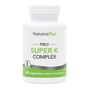 NaturesPlus PRO Super K Complejo - 60 cápsulas - promueve el metabolismo del calcio saludable - Incluye vitaminas K1 &amp; K2 - No GMO, Vegan &amp; Gluten Gratis - 60 piezas